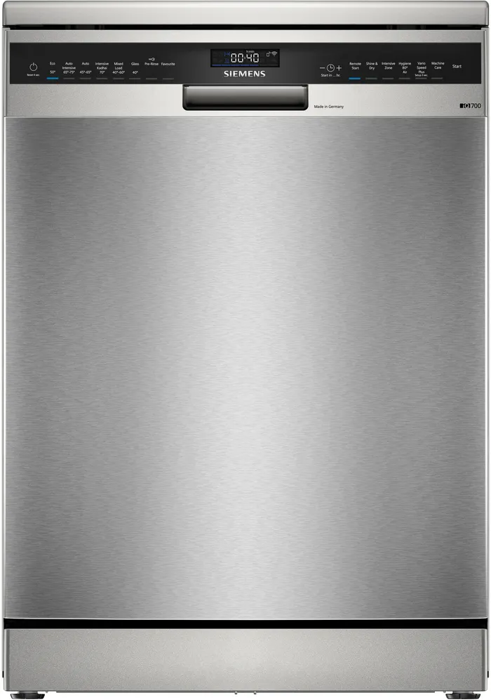iQ700 free-standing dishwasher 60 cm Brushed steel anti-fingerprint -SN27ZI00VI