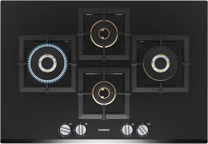 iQ500 Gas hob 75 cm Tempered glass, Black