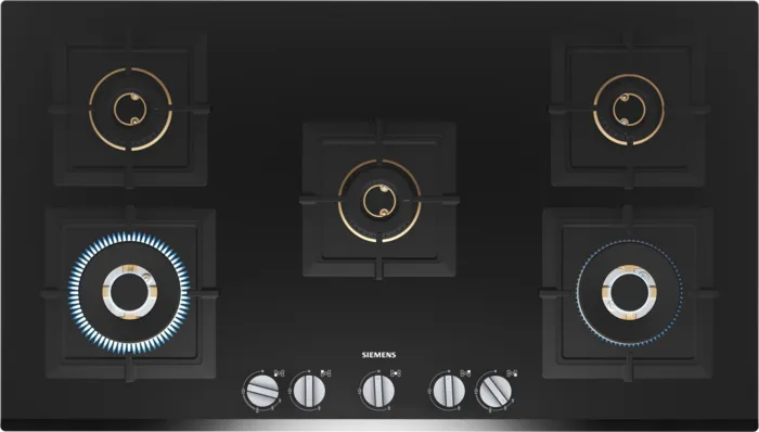 iQ500 Gas hob 90 cm Tempered glass, Black