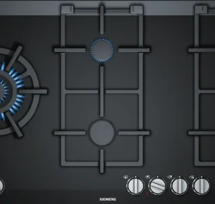iQ700 Gas hob 90 cm Ceramic, Black